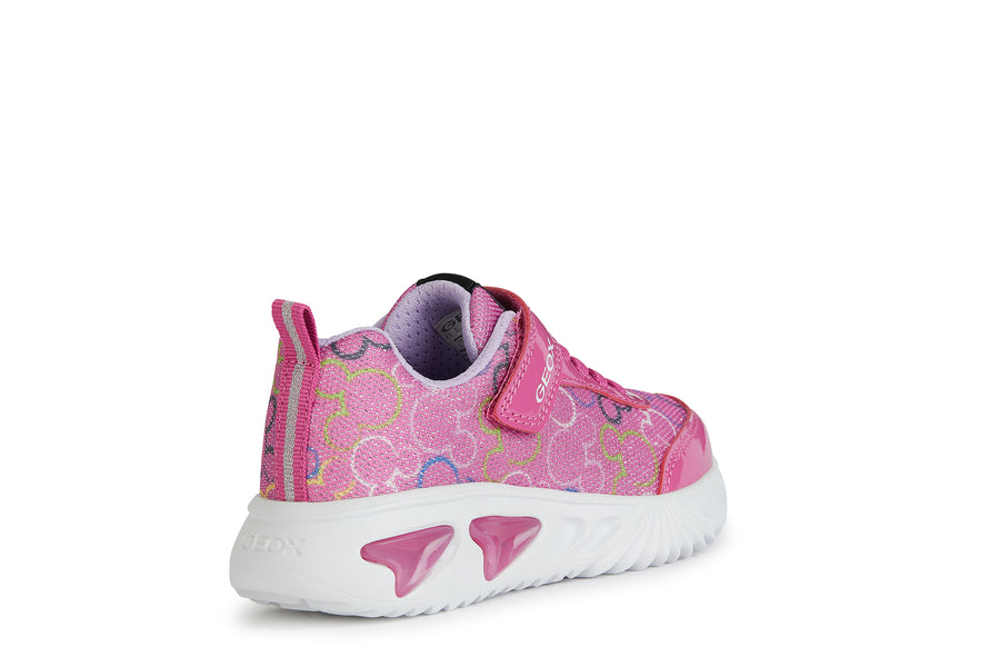 Geox Kids Trainers | Assister | Fuchsia & Multi