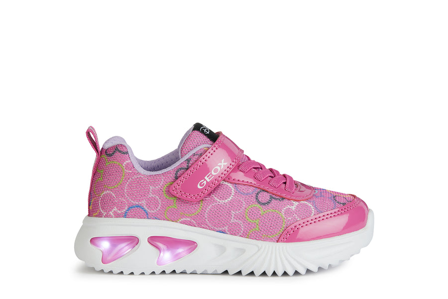 Geox Kids Trainers | Assister | Fuchsia & Multi