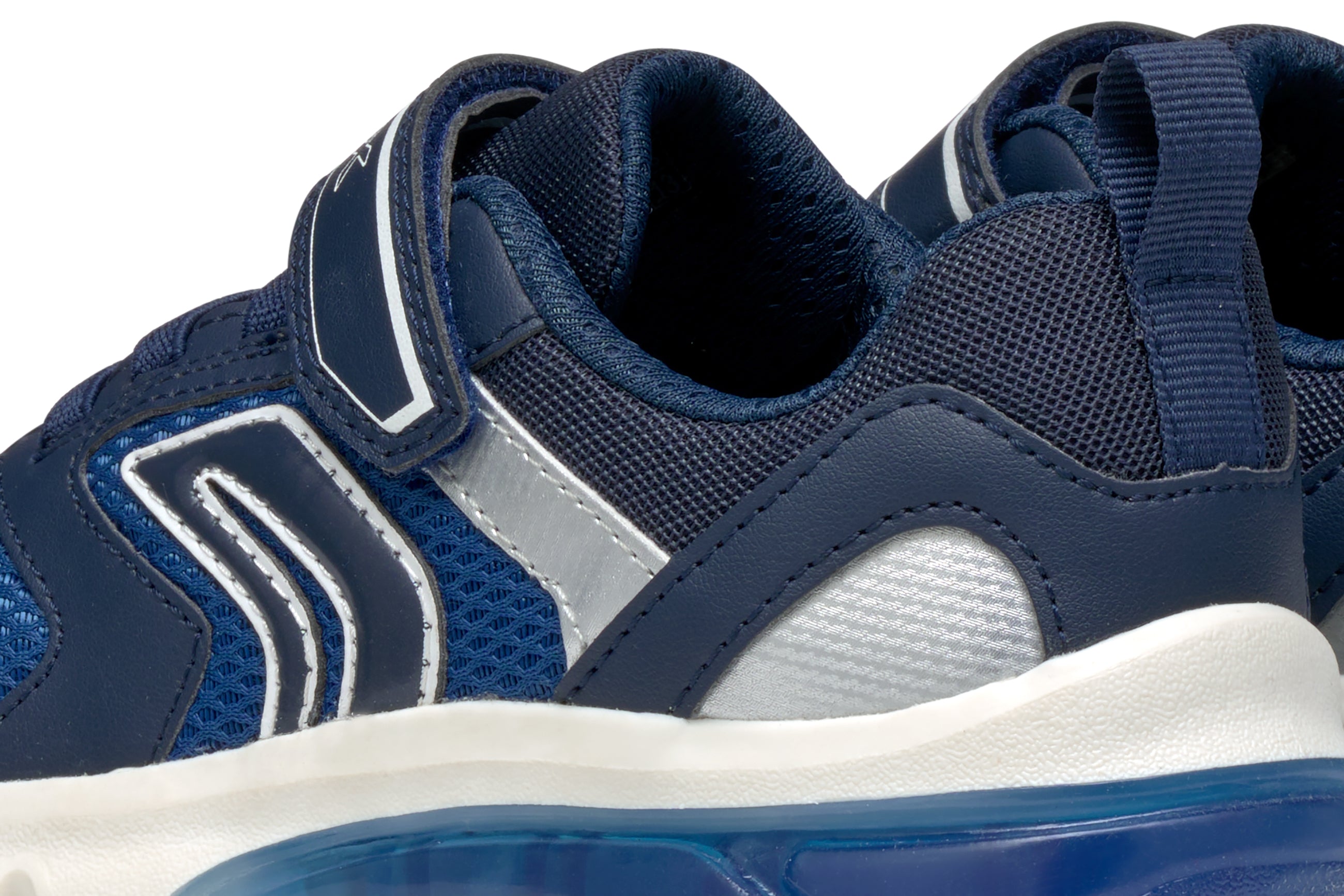 Geox J Grayjay C Kids' Sneakers - Navy/Royal Textile, Breathable Sole, For Ages 3+ - View #8