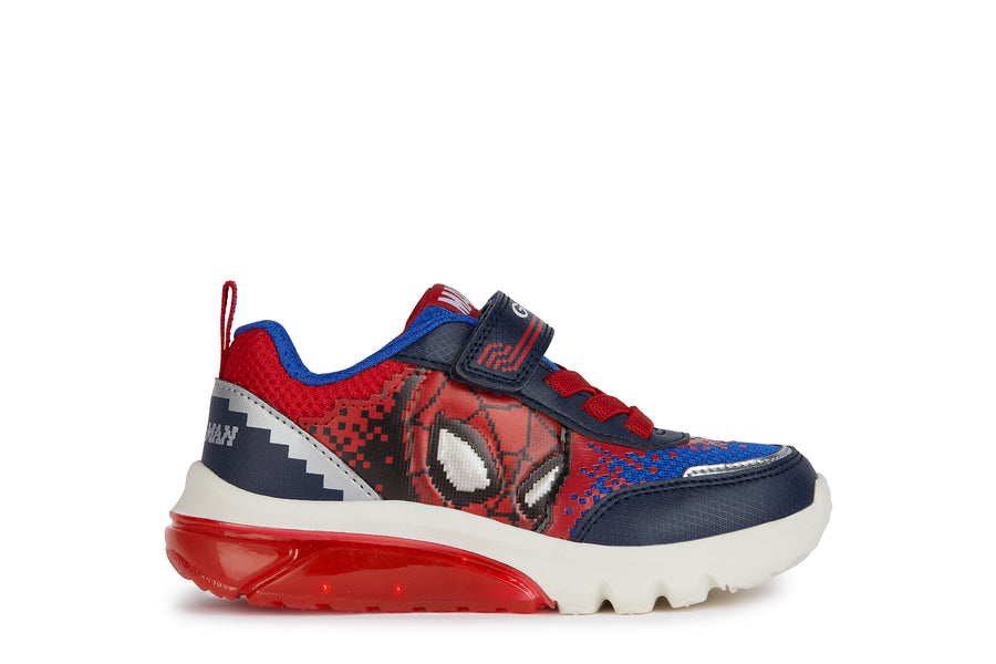 Geox Ciberdron Trainers | Spiderman | Navy & Red