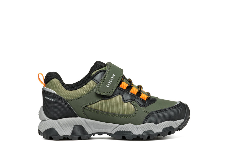 Geox Kids Trainers | Magnetar | Green & Orange