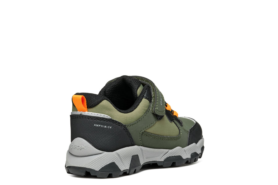 Geox Kids Trainers | Magnetar | Green & Orange