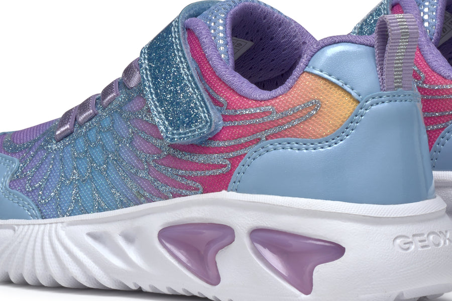 Geox Kids Trainers | Assister | Sky & Multi