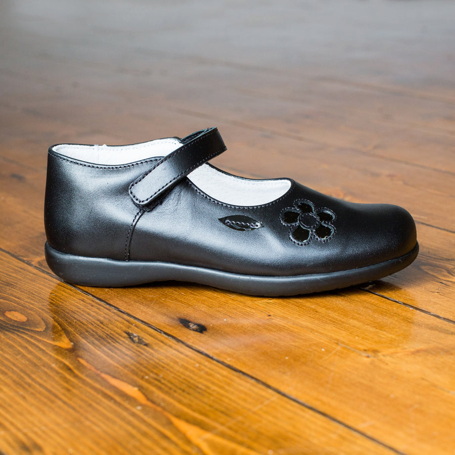 Bo-Bell Velcro School Shoes | Oliana | Black