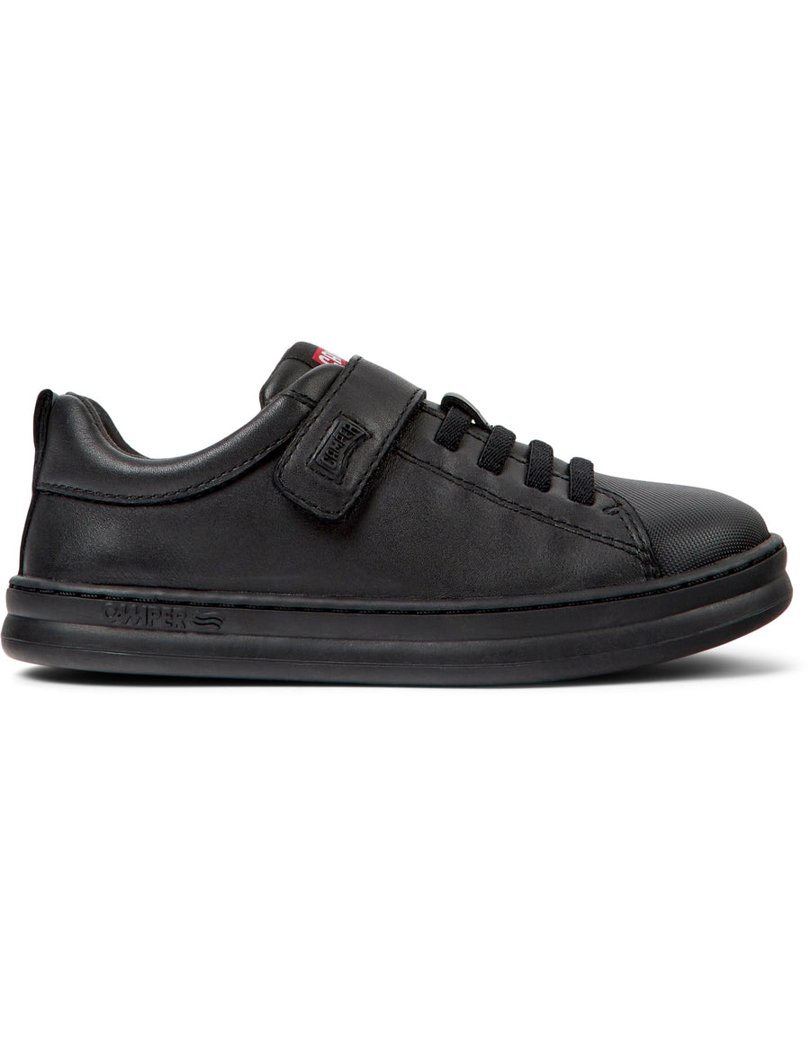 Camper Runner | Velcro School Shoe | Black