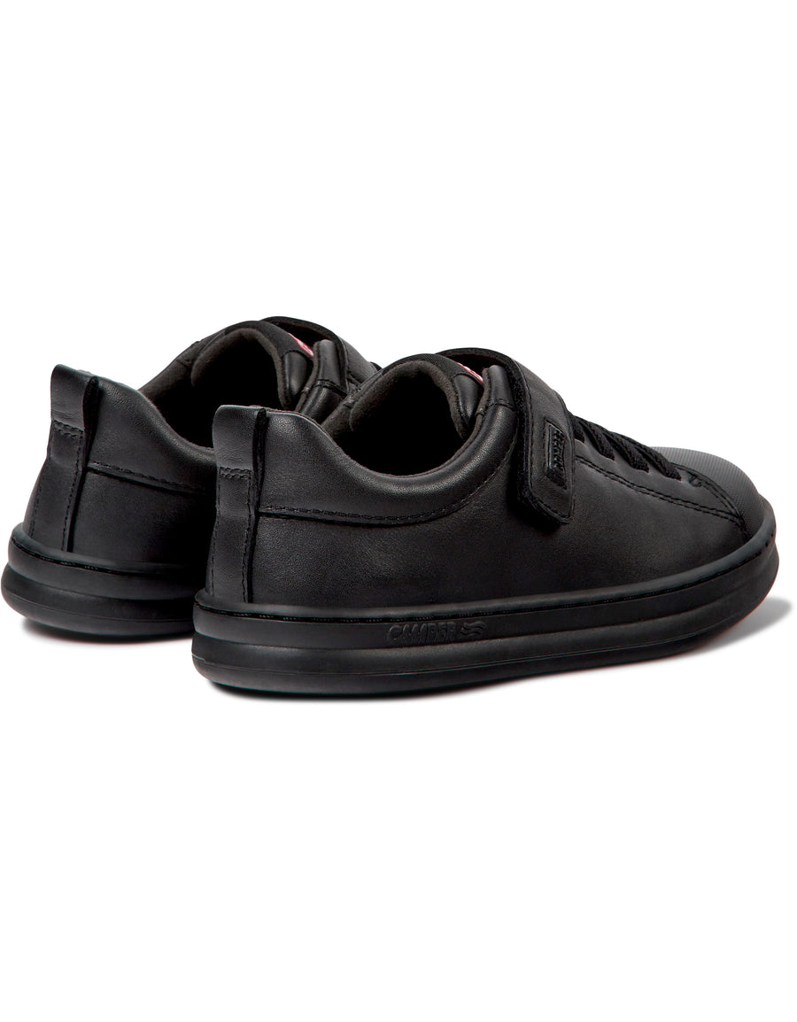 Camper Runner | Velcro School Shoe | Black