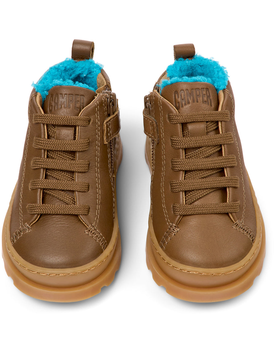 Camper Kids Boots | Lace Up Brutus | Brown