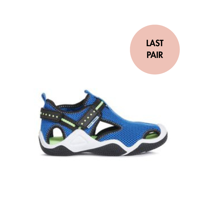 Geox Kids Sandals | Waterproof Wader | Royal & Fluro Green