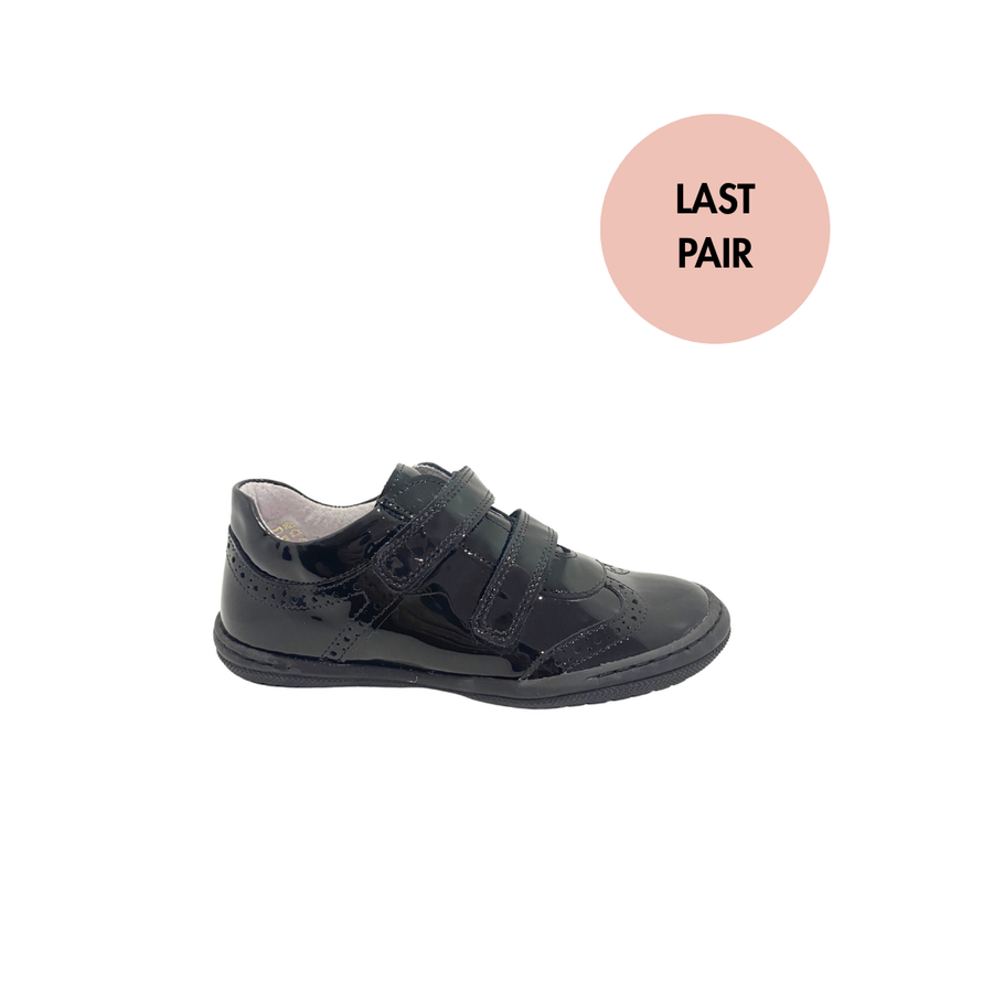 Bo-Bell School Shoes | Velcro Obiana | Black Patent