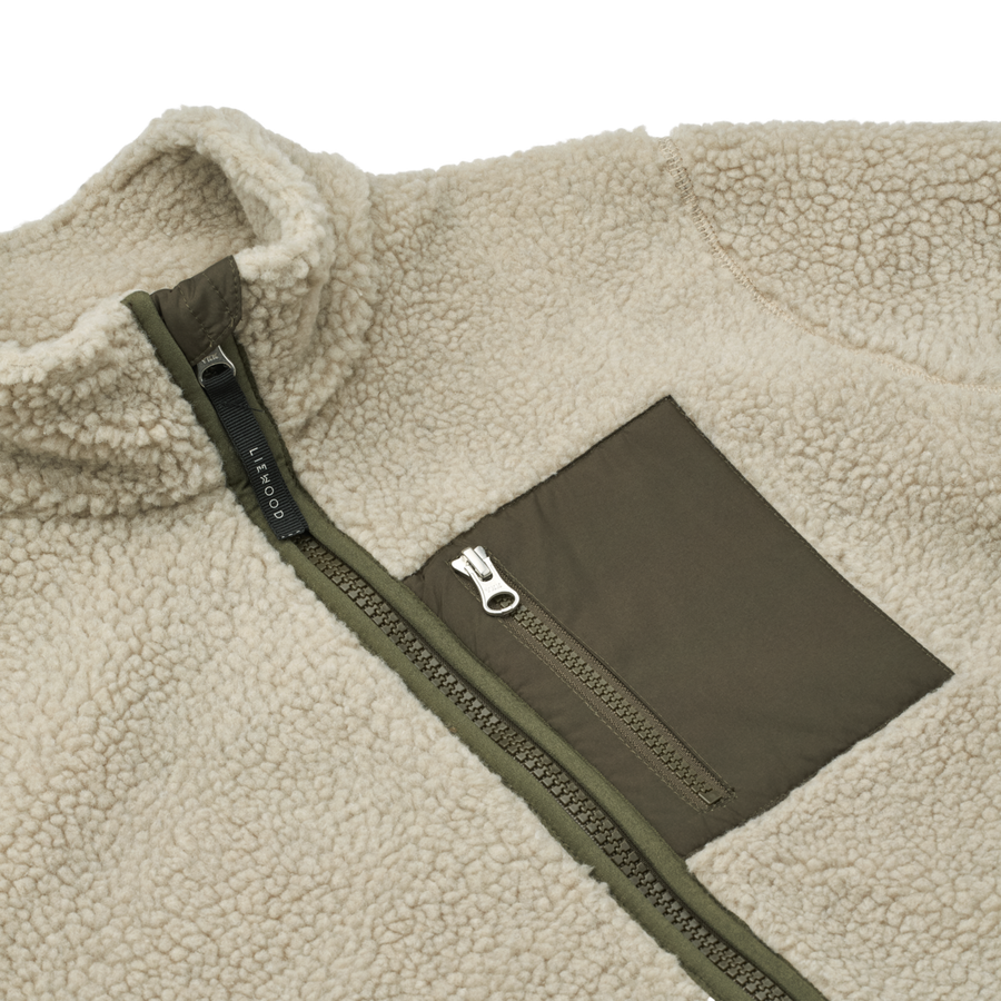Liewood Adult Fleece | Nelson Pile Jacket | Mist