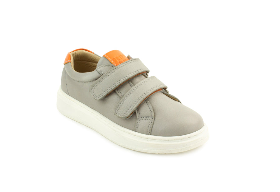Petasil Velcro Shoe | Rick | Grey & Orange