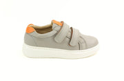 Petasil Velcro Shoe | Rick | Grey & Orange