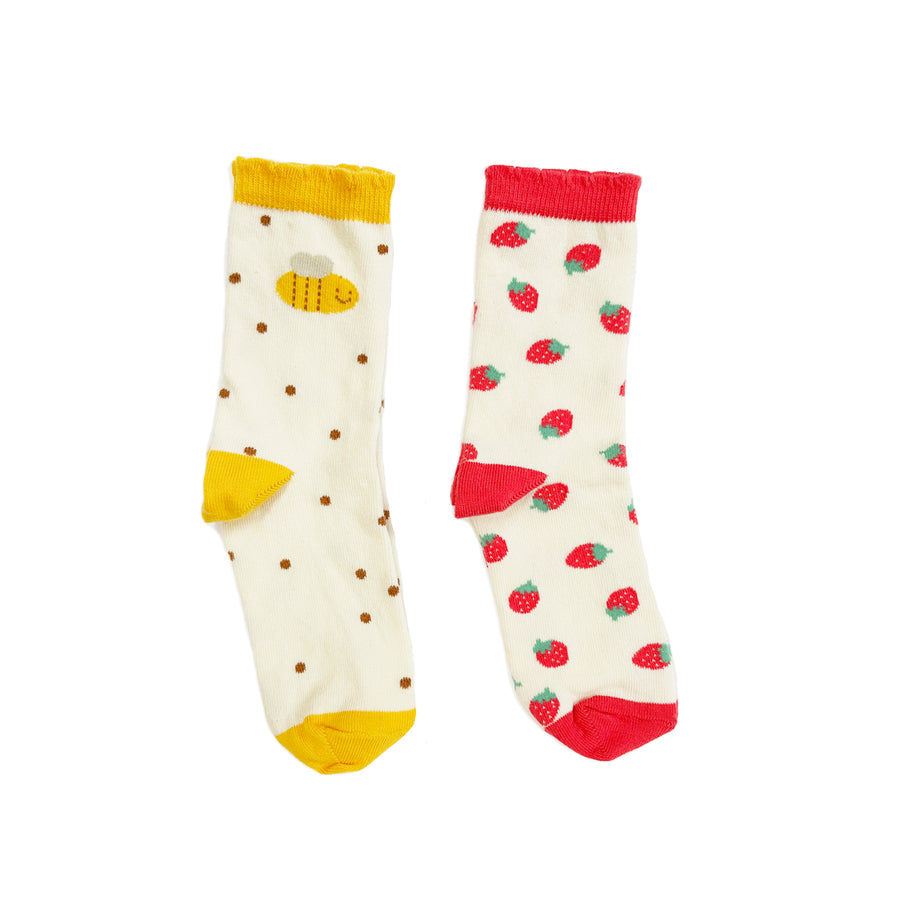 Rockahula Kids | 2 pack socks | Strawberry Bee
