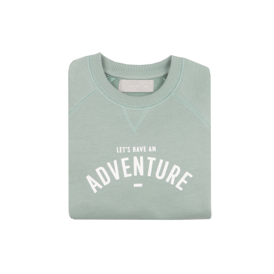Bob & Blossom Adventure Sweatshirt  |  Sage