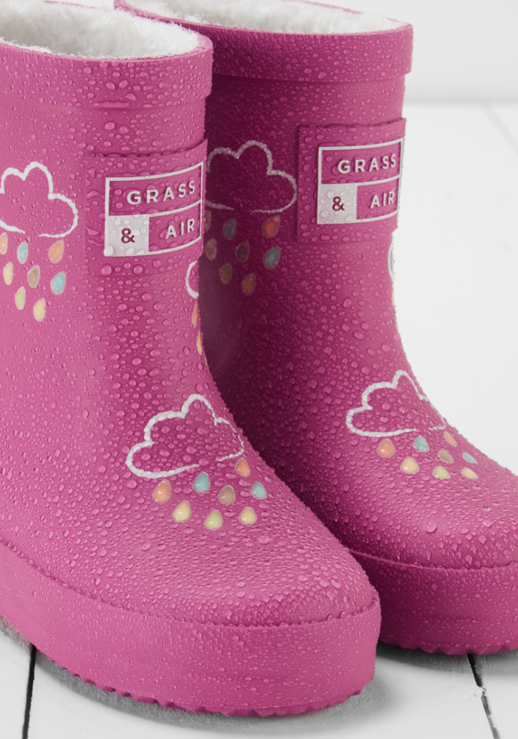 Grass & Air Teddy Wellies | Colour Changing | Orchid