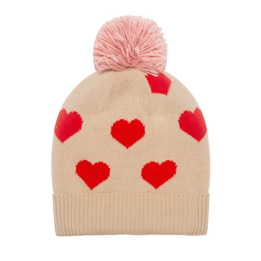 Rockahula Kids Bobble Hat | Sweetheart | Knitted