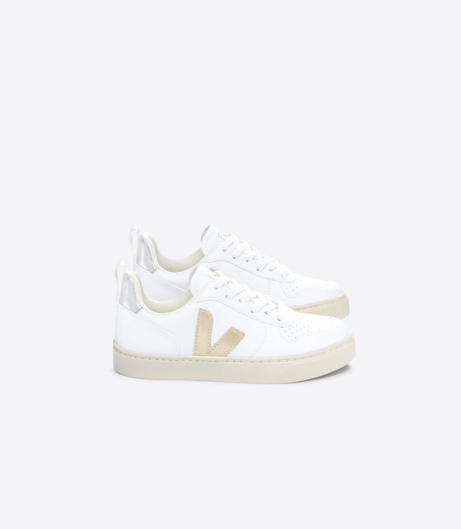 Veja V-10 CWL Lace Trainer | White Platine Silver