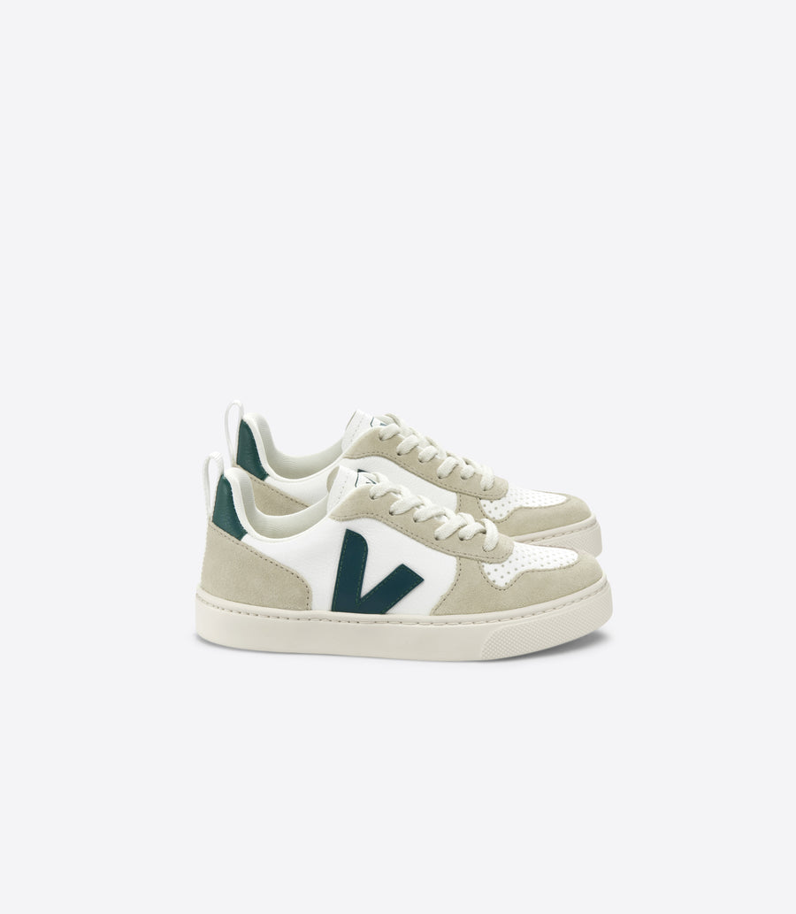 Veja V-10 Lace Leather Trainer | Extra White, Brittany Almond