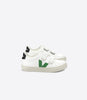 Veja Kids | Velcro Trainers Esplar Fured Leather  | Emeraude