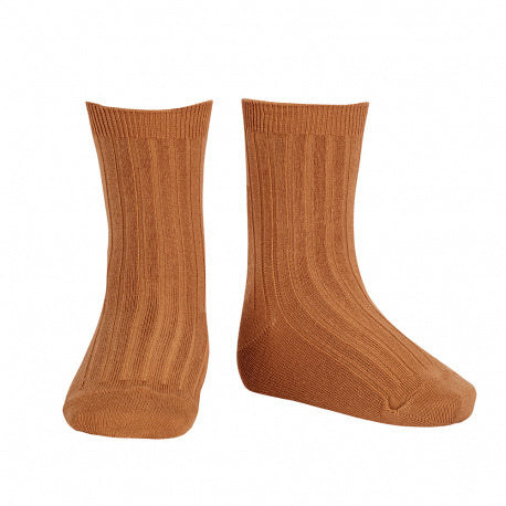 Condor Short Socks | Ribbed | Cinnamon