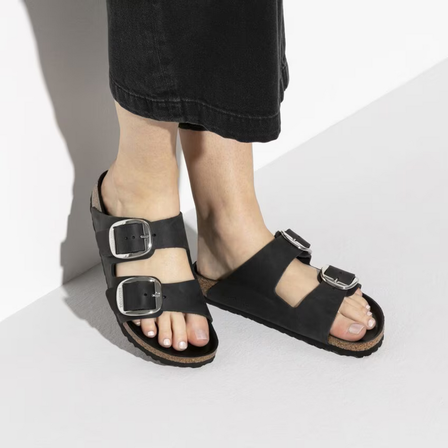 Birkenstock Arizona | Women's Narrow Sandals | Big Buckle | Black