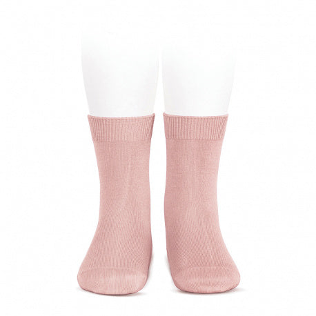Condor Short Socks | Plain Stitch | Pale pink