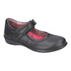 Ricosta School Shoes|Beth Velcro Mary-Jane Shoe|Black Leather