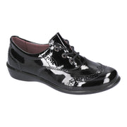 Ricosta School Shoes|Beth Velcro Mary-Jane Shoe|Black Patent