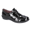 Ricosta School Shoes|Beth Velcro Mary-Jane Shoe|Black Patent
