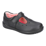 Ricosta School | Scarlett | Velcro T-Bar Shoe |  Black