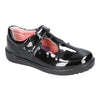 Ricosta School | Scarlett | Velcro T-Bar Shoe |  Black Patent