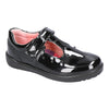 Ricosta School | Scarlett | Velcro T-Bar Shoe |  Black Patent