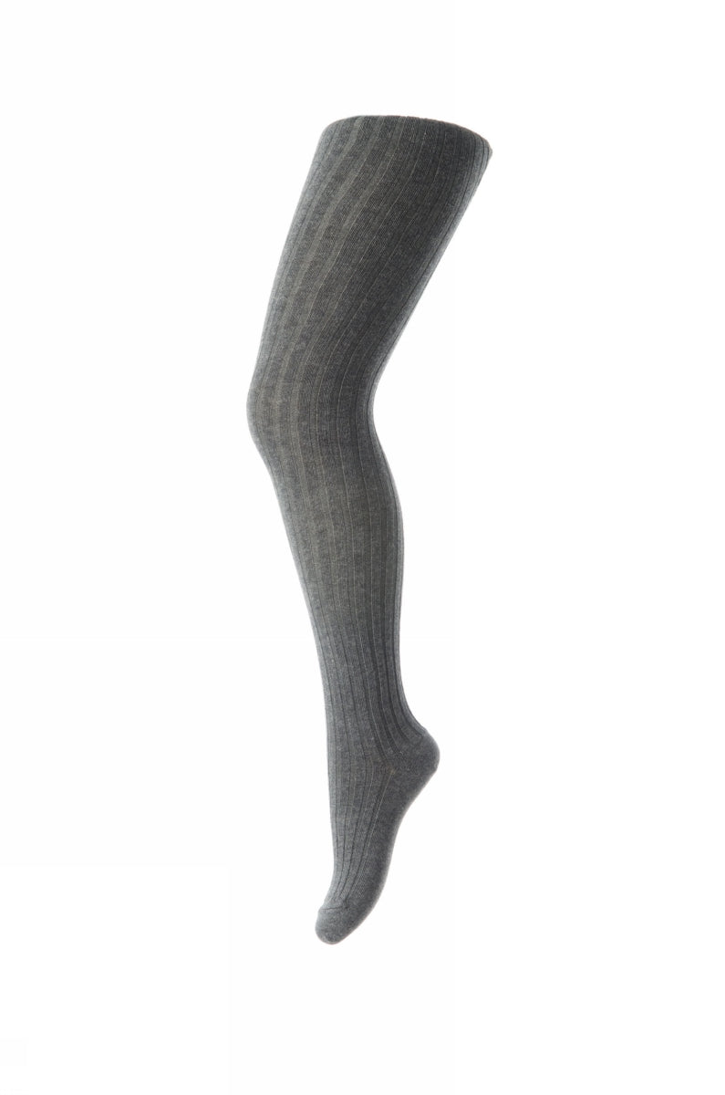 Melton Rib Tights|Dark Grey