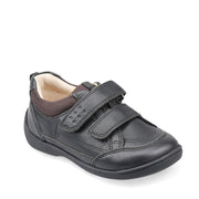Start Rite Zig Zag Velcro School Shoes | Black 