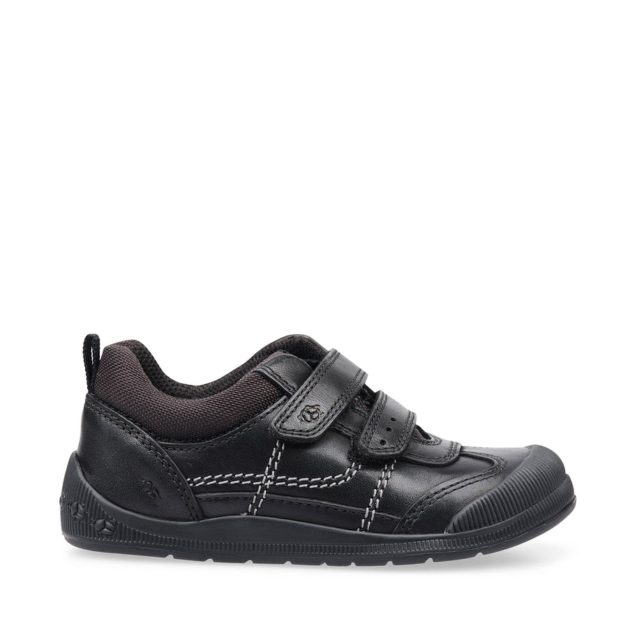 Start Rite Tickle  | Velcro School Shoes | Black 