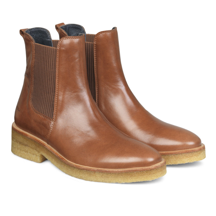 Angulus Womens Chelsea Boot Leather |Cognac Brown
