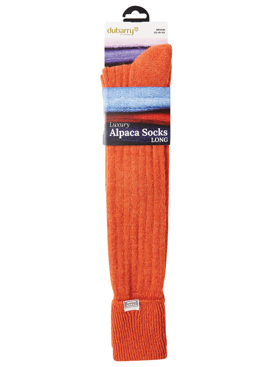 Dubarry Socks | Knee Length Alpaca | Terracotta