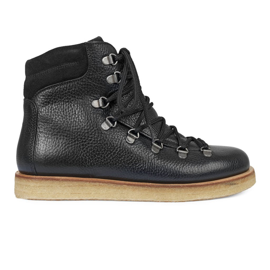 Angulus Womens Boots with Laces & Wool Lining|Black
