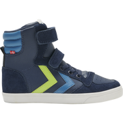 Hummel Kids Trainers | Slimmer Stadil High Top | Black Iris