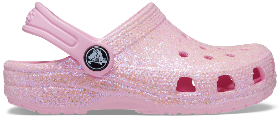 Kids Classic Crocs | Clog | Glitter Flamingo
