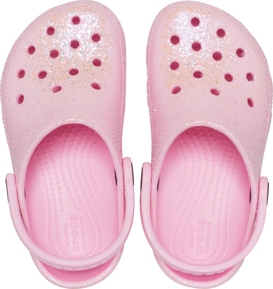 Kids Classic Crocs | Clog | Glitter Flamingo