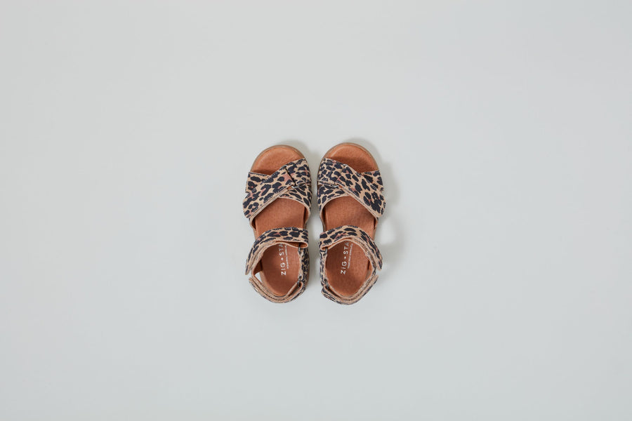 Zig and Star Infant Sandals | Rae | Natural Animal