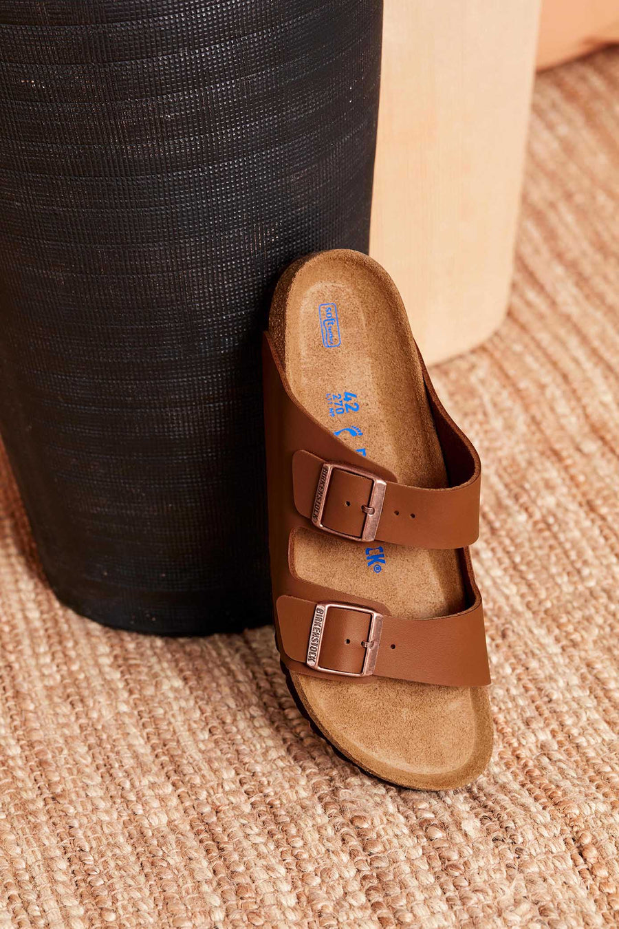 Birkenstock Sandals for Women| Arizona Soft Foot Bed |Birko-Flor| Ginger Brown