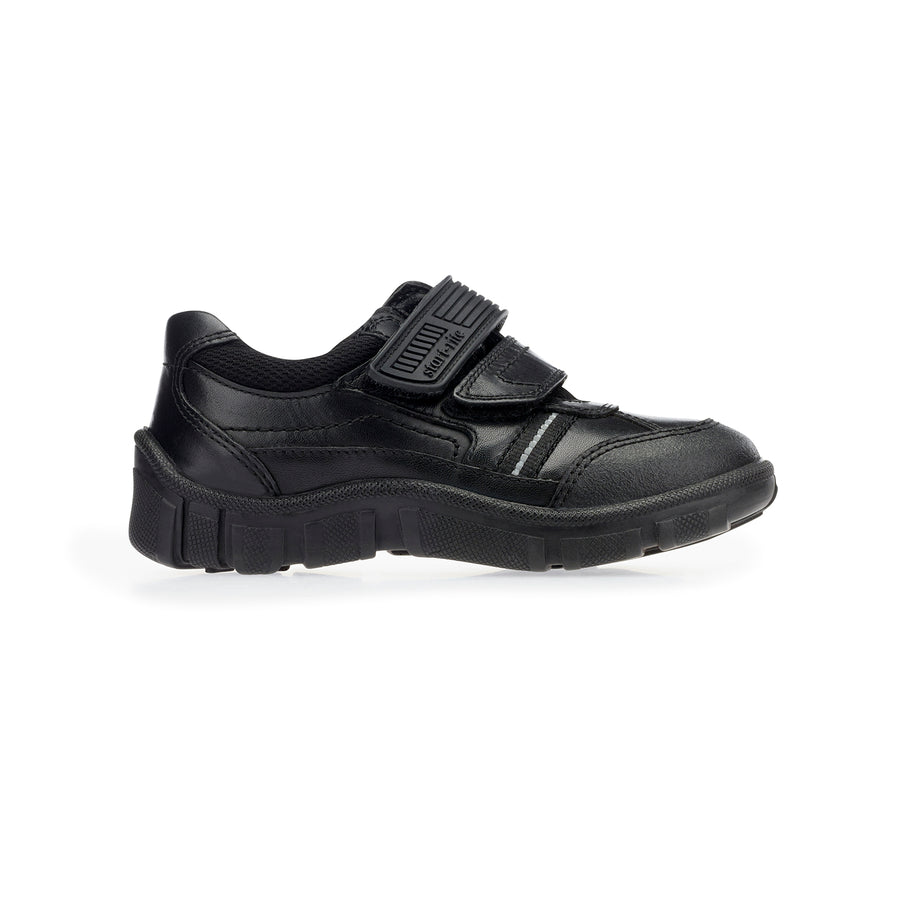 Start-Rite Boys School Shoes|Luke Velcro|Black
