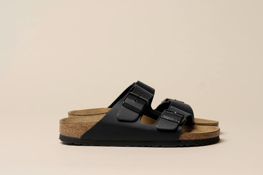 Black leather 2024 birkenstocks