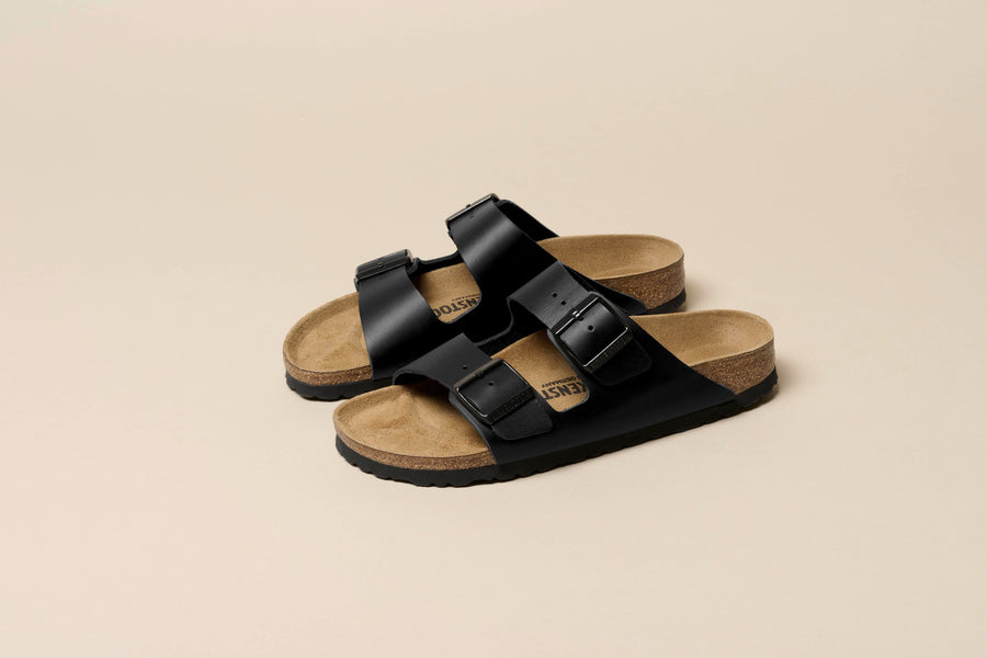 Birkenstock Arizona | Women's Sandals | Natural Leather | Black