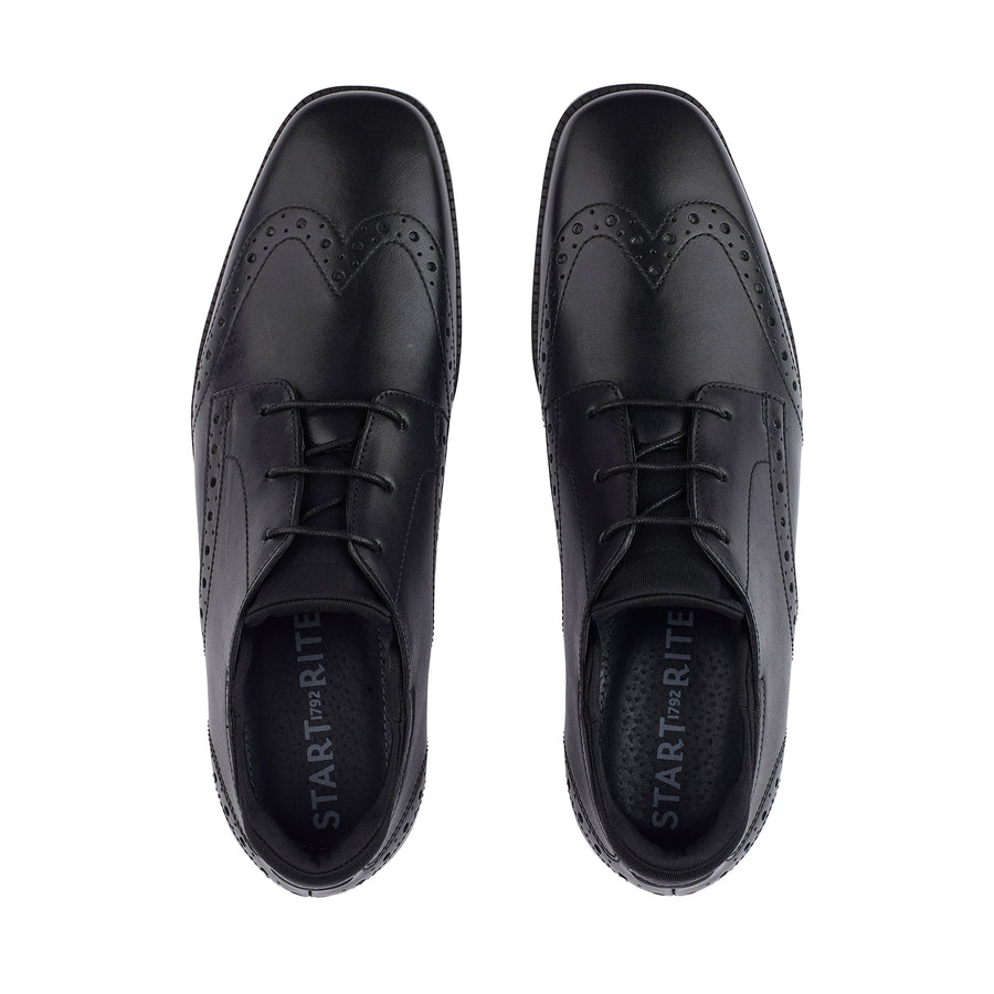 Start-Rite Tailor Lace Up School Shoes | Black