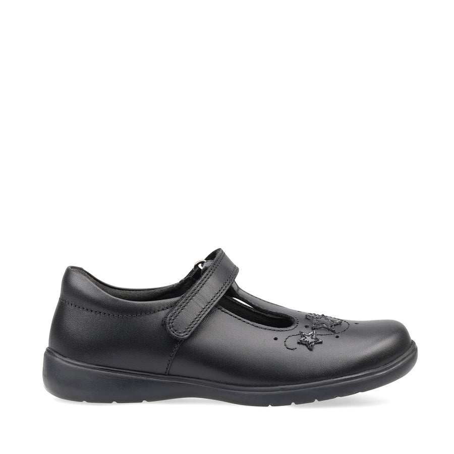 Start-Rite Leather T Bar Shoes | Star Jump | Black Leather