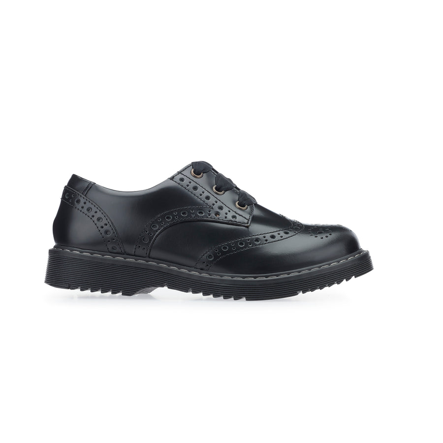 Start-Rite School Shoes|Impulsive Lace Up|Black Leather