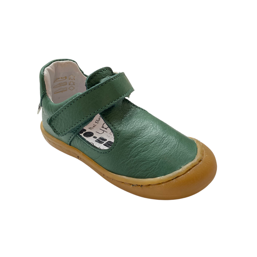 Bo-Bell Ipanema T-Bar Kids Shoes|Bottiglia Green